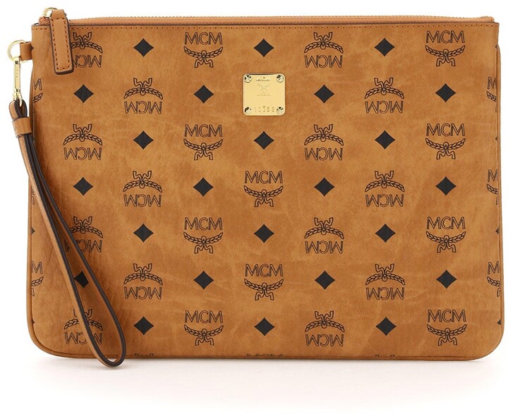 mcm real leather