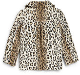 Thumbnail for your product : Milly Minis Girl's Faux Fur Cheetah Peacoat