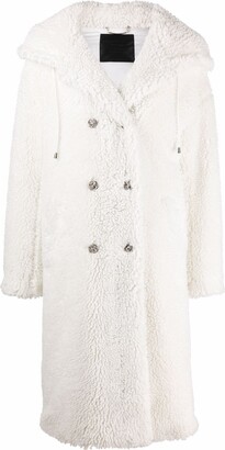 Philipp Plein Double-Breasted Faux-Shearling Coat