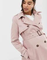 Thumbnail for your product : ASOS Maternity DESIGN Maternity trench coat-Pink
