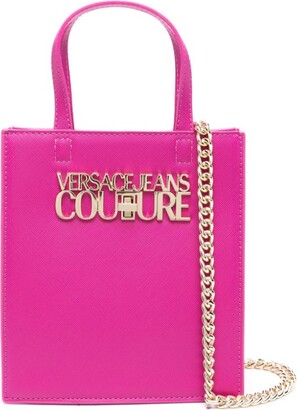 Versace Jeans Couture Versace Jeans Logo Crossbody Bag Pink Plastic  Polyurethane ref.752186 - Joli Closet