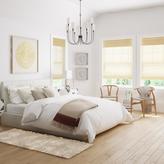 Thumbnail for your product : Elegant Designs Monaco Avenue 21 in. Modern White Leather Table Lamp with White Fabric Shade