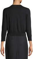 Thumbnail for your product : Karl Lagerfeld Paris Contrast Lace-Front Shrug Cardigan