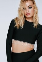 Thumbnail for your product : Nasty Gal Womens Bandage Embellished Trim Crop Top