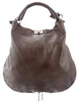Thumbnail for your product : Marni Leather Hobo Bag grey Leather Hobo Bag