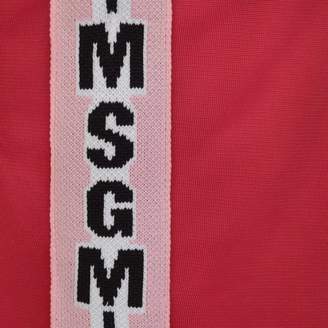 MSGM MSGMGirls Red Technical Jersey Trousers