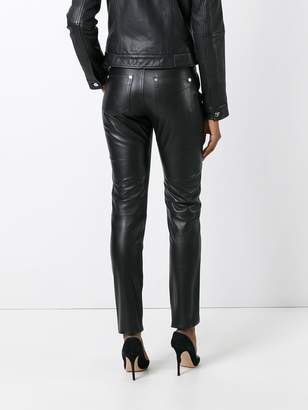 CK Calvin Klein Ck Jeans skinny leather trousers