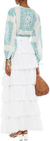 Thumbnail for your product : Antik Batik Baila Tiered Cotton-voile Maxi Skirt