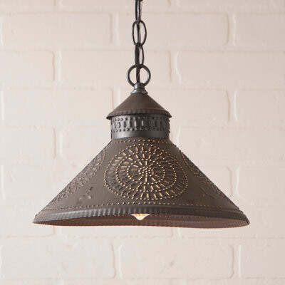 Gracie Oaks Wentworth Mansion 1 - Light Single Cone Pendant