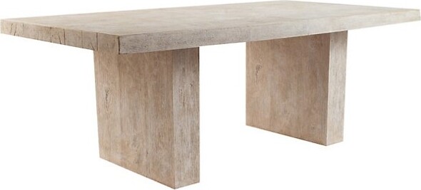 Phillips Collection Old Lumber Outdoor Dining Table in Beige