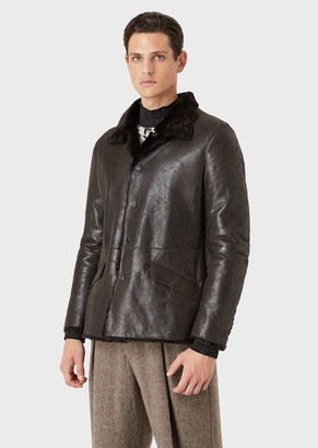 armani fur jacket mens