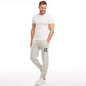 French Connection Mens FC Block Skinny Joggers Light Grey/Marine