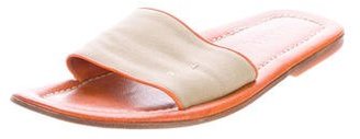 Prada Leather Slide Sandals