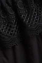 Thumbnail for your product : Charo Ruiz Ibiza Off-the-shoulder Guipure Lace-paneled Cotton-blend Mousseline Dress