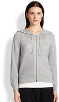 Thumbnail for your product : Eileen Fisher Organic Cotton Mesh Hoodie