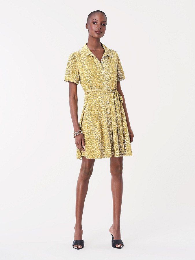 moira jacquard wrap dress
