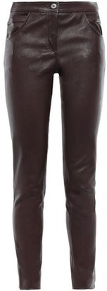Brunello Cucinelli Stretch-leather Skinny Pants