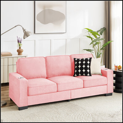 Latitude Run Modern 3-Seater Sofa With Comfort And Elegant Design For Any Home Decor