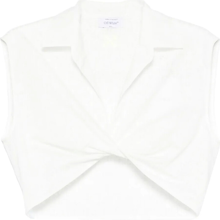 Off-White V-Neck Tank Top