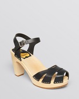 Thumbnail for your product : Swedish Hasbeens Open Toe Platform Clog Sandals - Suzanne