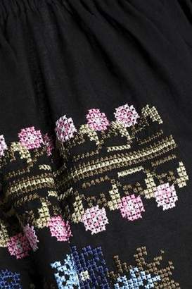 Needle & Thread Gathered Embroidered Cotton Blouse