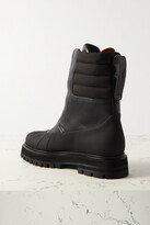 Thumbnail for your product : Loro Piana Regent Shell And Leather Ankle Boots - Black