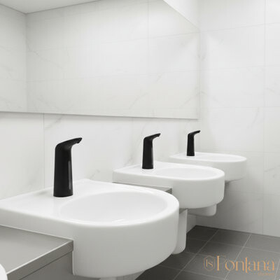 FontanaShowers Matte Black Touchless Automatic Hand Washing Soap Dispenser