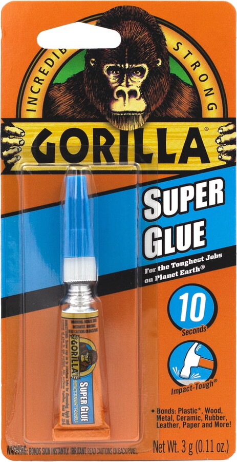 Gorilla Super Glue 3g Tube, Product Net Content Quantity 1