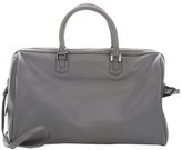 Thumbnail for your product : Giorgio Armani anthracite leather top handle tote with shoulder strap
