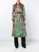 Thumbnail for your product : Gucci Tian print 'GG Supreme' coat