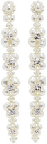 Thumbnail for your product : Simone Rocha White Jewelled Cluster Drip Earrings