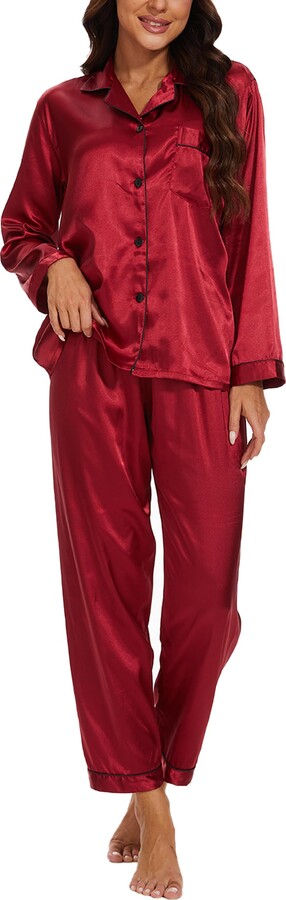 GAESHOW Silk Satin Pyjamas for Women - ShopStyle