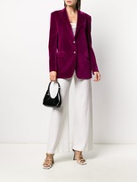Thumbnail for your product : Tagliatore Single-Breasted Velvet Blazer