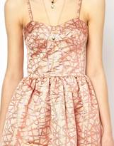 Thumbnail for your product : House of Holland Alice Dress in Metallic Thorn Print