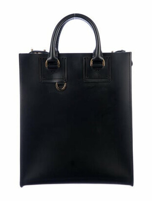 Sophie Hulme Leather Albion Tote Black