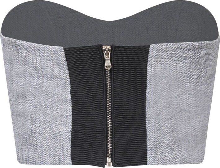 Forte Forte Lurex Strapless Bustier Top