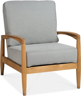 George Oliver Anneke Cottman Teak Patio Chair with Cushions