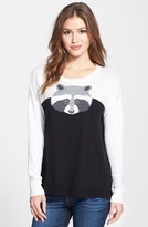 Thumbnail for your product : Kensie Cotton Blend Raccoon Sweater