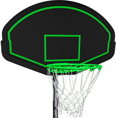 LALA & WONZ 16FT Dual-Use Trampoline for Kids & Adults – Basketball Hoop Ladder & Safety Enclosure Outdoor Family Play