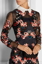 Thumbnail for your product : Erdem Suri embroidered silk-organza gown