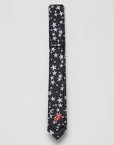Thumbnail for your product : Reclaimed Vintage Inspired Tie With Rolling Stones Logo