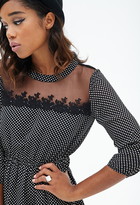 Thumbnail for your product : Forever 21 Polka Dot Embroidered Dress