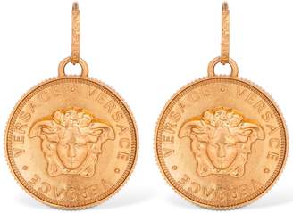Versace Medusa Coin Earrings