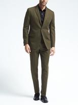 Thumbnail for your product : Banana Republic Standard Olive Cotton Linen Suit Jacket