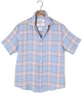 Thumbnail for your product : Frank And Eileen Mens Colin Short Sleeve Plaid Linen Shirt