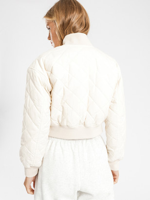 Nude Lucy Classic Bomber Jacket in Chalk