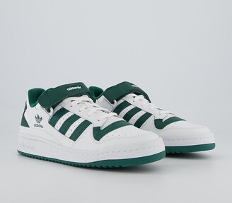 adidas Originals Forum Low sneakers in white and collegiate green
