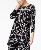Thumbnail for your product : Alfani Geo-Print High-Low Tunic Top, Created for Macy's