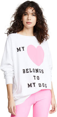 Wildfox Couture Wildfox My Heart Belongs To My Dog Sweatshirt