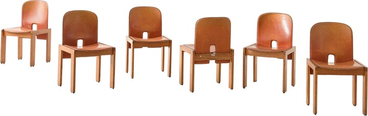 Set Of 6 Chairs Model 925 2, Afra & Tobia Scarpa, 1966, Midcentury Design